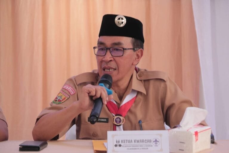 KETUA KWARCAB KAB SUKABUMI MINTA PENGURUS PRAMUKA BERKONTRIBUSI MENGEMBANGKAN POTENSI DAERAH