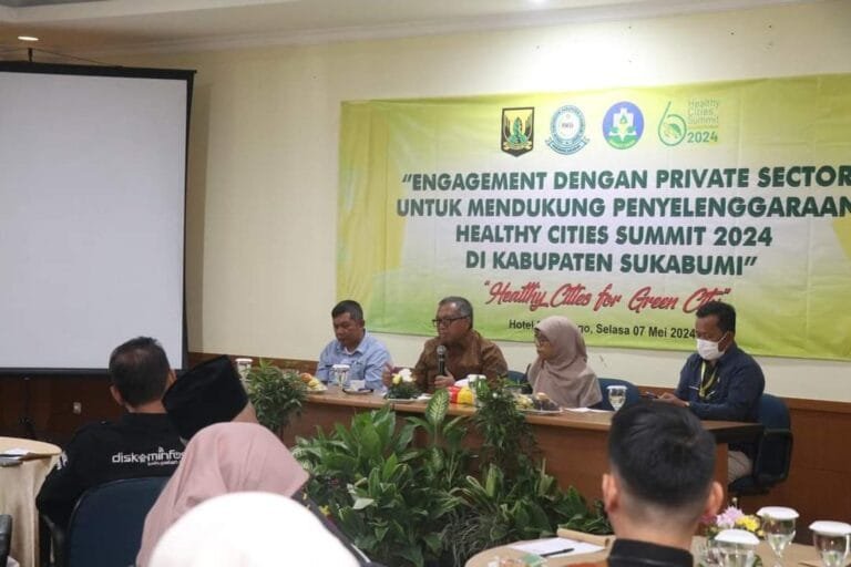 BUPATI SUKABUMI BUKA RAKOR HEALTHY CITIES SUMMIT KE 6, BAHAS SINERGITAS PERAN STAKEHOLDER