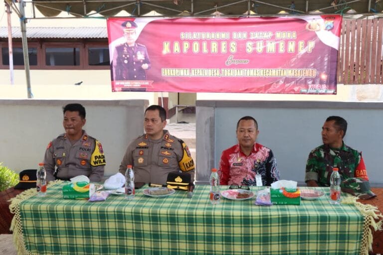 Kapolres Sumenep dan PJU Gelar Silaturahmi dan Cooling System Pemilu Damai di Kepulauan Masalembu