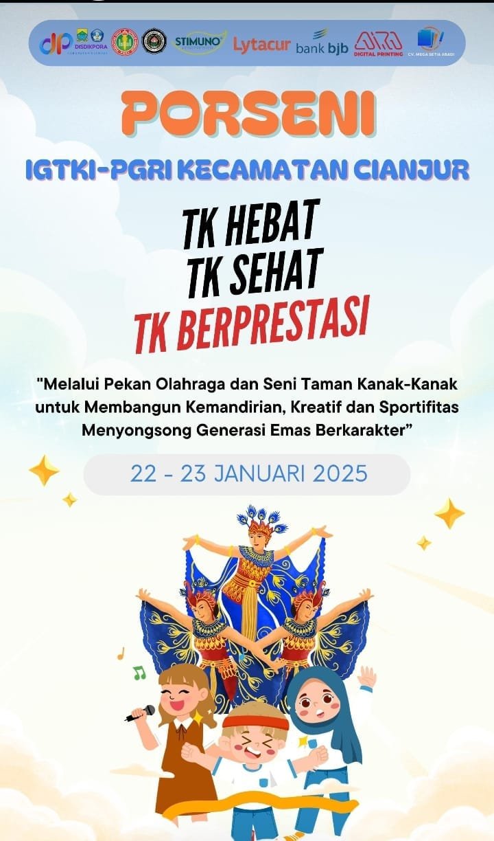 Pekan Olahraga dan Seni IGTKI PGRI Kecamatan Cianjur Sukses Digelar, 1.704 Anak Terlibat Aktif 1 WhatsApp Image 2025 01 24 at 22.27.06 06038f13
