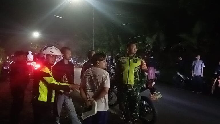 Aksi Balap Liar di Cikidang Sukabumi Dibubarkan, Dua Pemuda Panitia Diamankan Petugas Gabungan