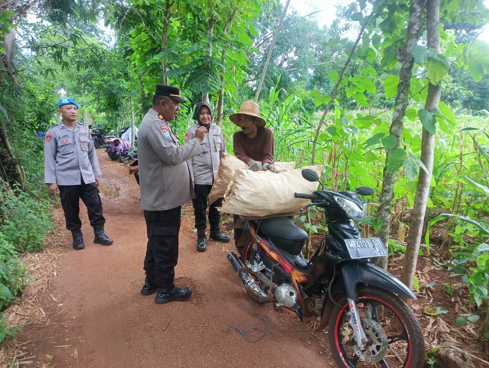 Kapolsek Talango Sumenep Bersama Korluh Gelar Sosialisasi Perawatan Tanaman Jagung di Dusun Jate Laok 1 c4e0407b b617 440c b1c3 8407f8f0fcc7