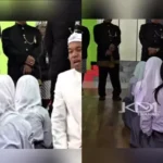 Gubernur Jawa Barat Dedi Mulyadi saat mewawancarai salah satu siswi yang akan mengikuti pelatihan militer 1637486029