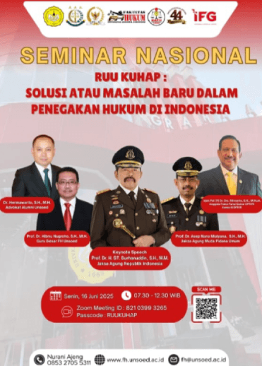 RUU KUHAP Jadi Sorotan, FH Unsoed Gelar Seminar Nasional Hadirkan Tokoh Hukum Ternama 1 Screenshot 2025 06 15 092745
