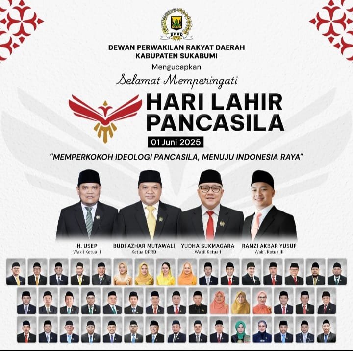 DPRD Kabupaten Sukabumi Sampaikan Ucapan Selamat Memperingati Hari Lahir Pancasila 1 Juni 2025 1 Screenshot 20250601 141543 WhatsApp