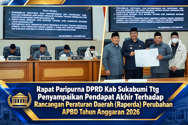 Sukabumi DPRD Plenary Meeting News Banner
